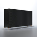 ESF Furniture - Wave 4 Door Buffet in Matt Gold - WAVEBUFFETGREY