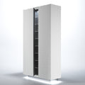 ESF Furniture - Wave 2 Door China with Light in White Matt - WAVECHINAWHITE