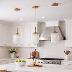 Dover Pendant Lamp - Bronze and Clear
