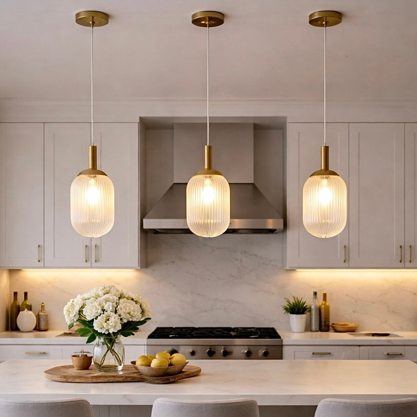 Dover Pendant Lamp - Bronze and Clear