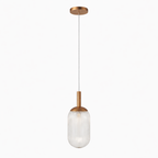 Dover Pendant Lamp - Bronze and Clear