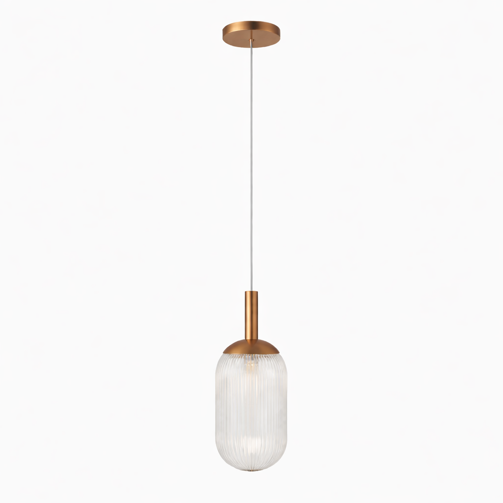 Dover Pendant Lamp - Bronze and Clear