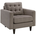 Empress Upholstered Fabric Armchair - EEI-1013-GRA