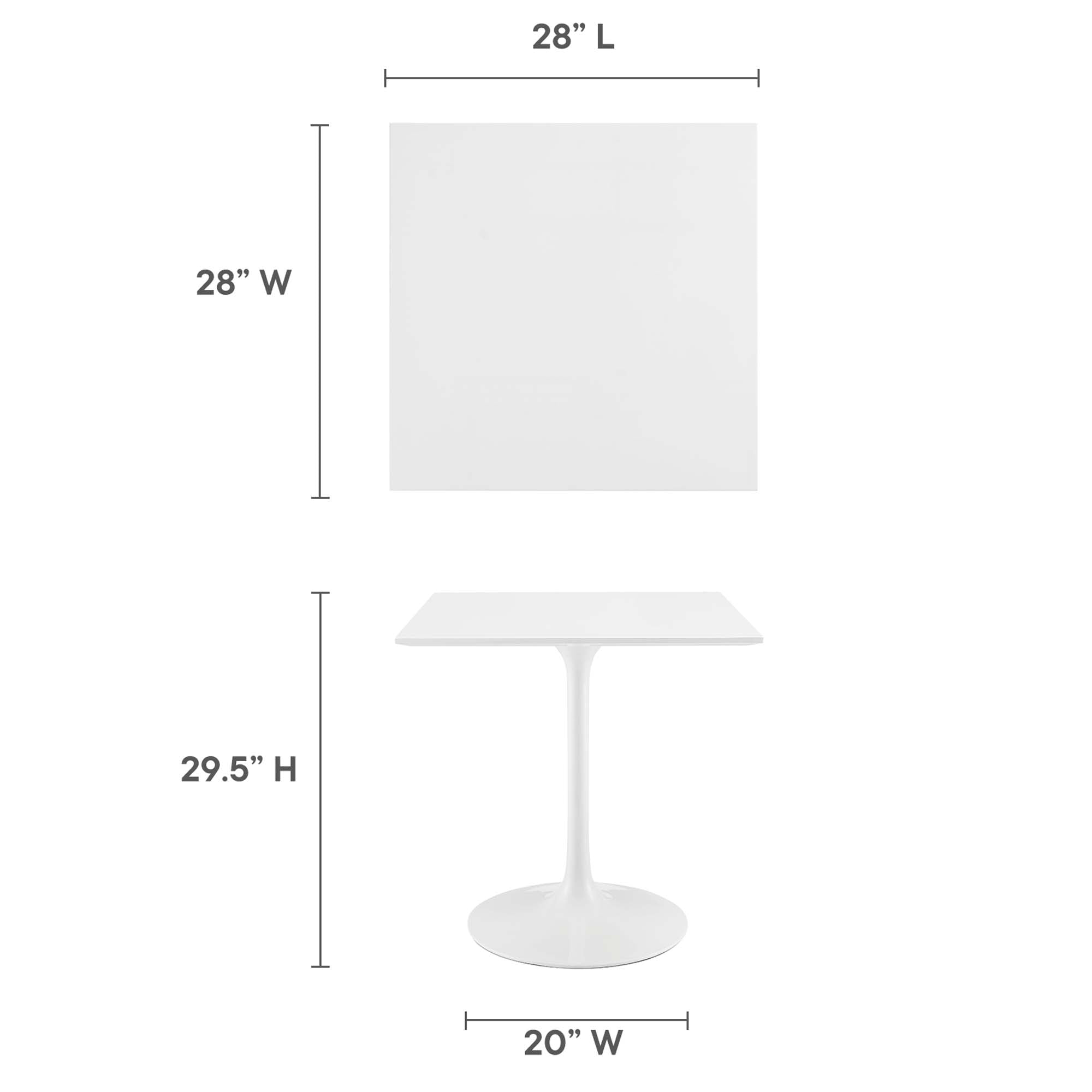 Lippa Square Wood Dining Table