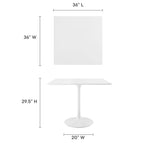 Lippa Square Wood Dining Table