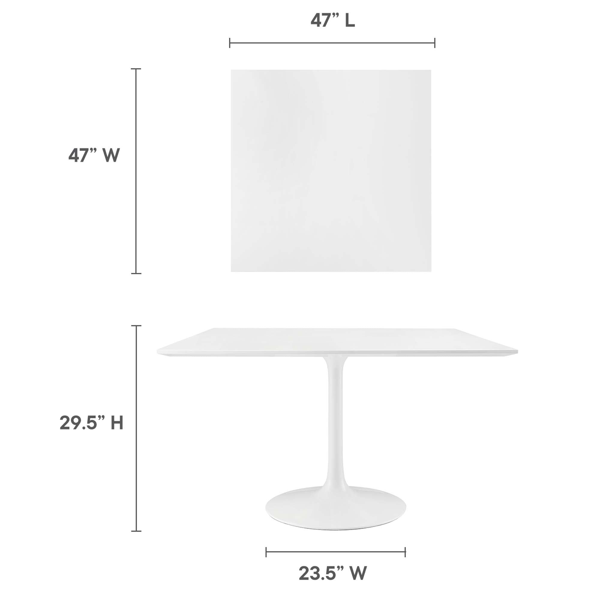 Lippa Square Wood Dining Table