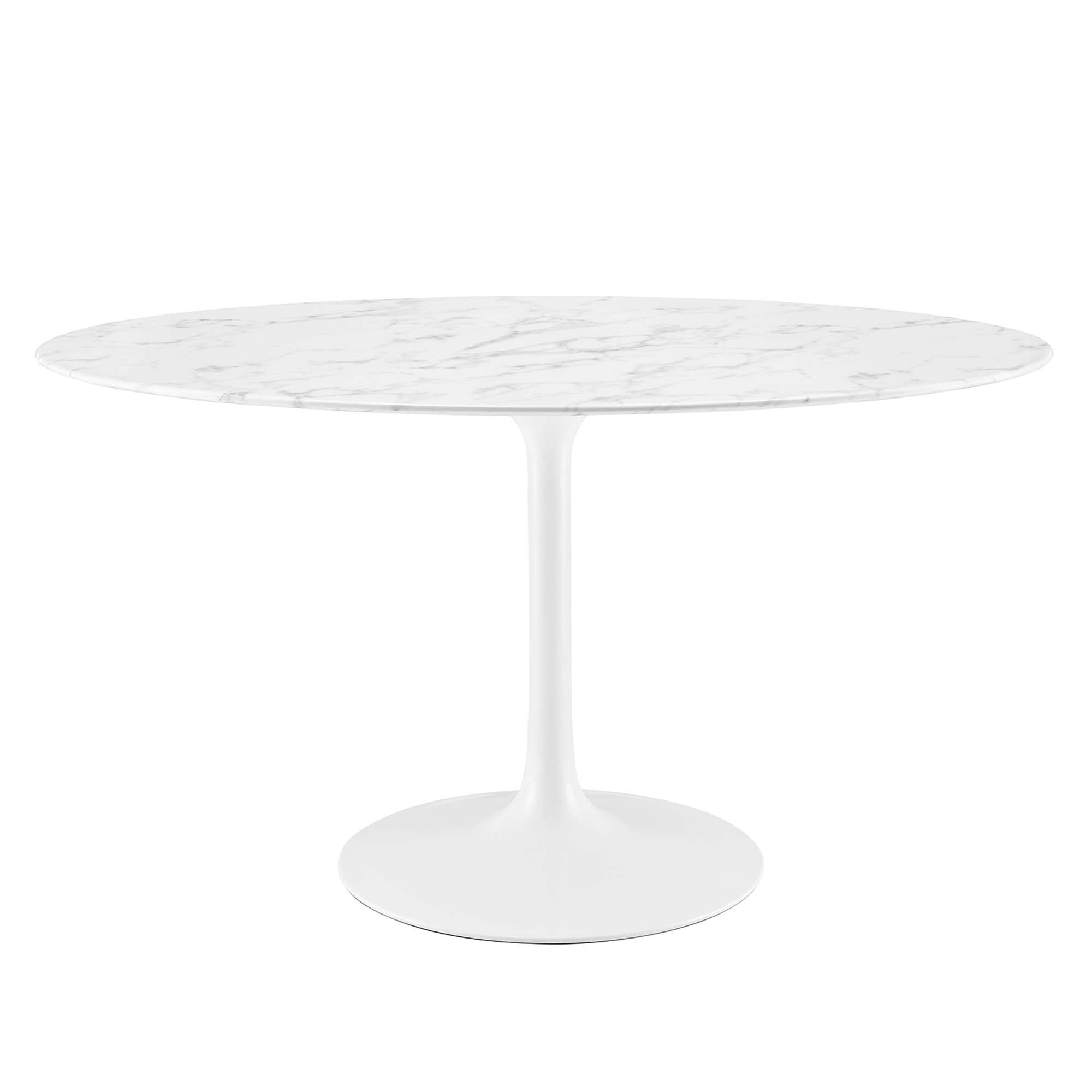 Lippa Oval Artificial Marble Dining Table
