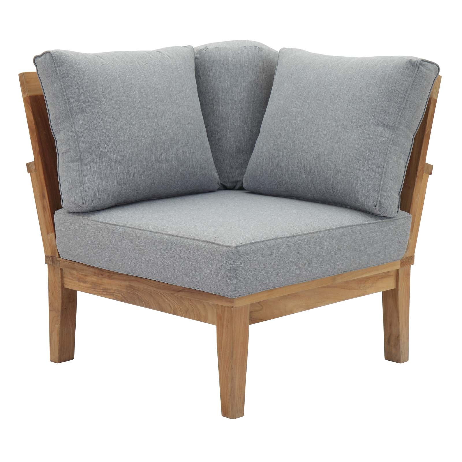 outdoor Outdoor Patio Teak Corner Sofa