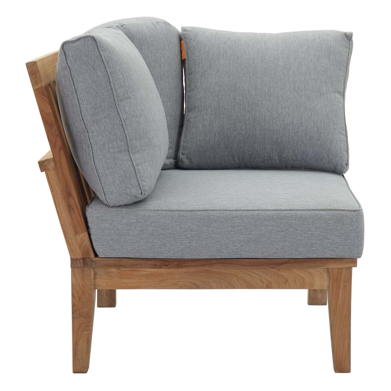 outdoor Outdoor Patio Teak Corner Sofa