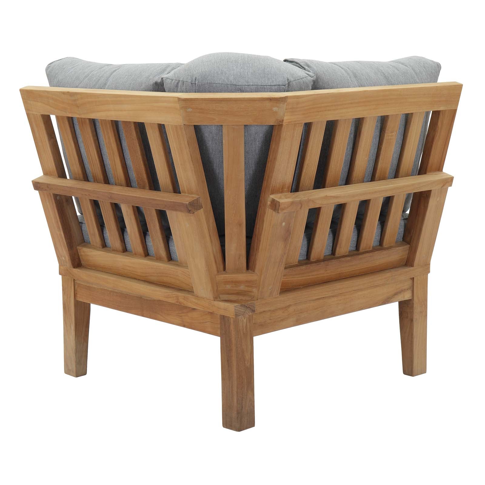 outdoor Outdoor Patio Teak Corner Sofa