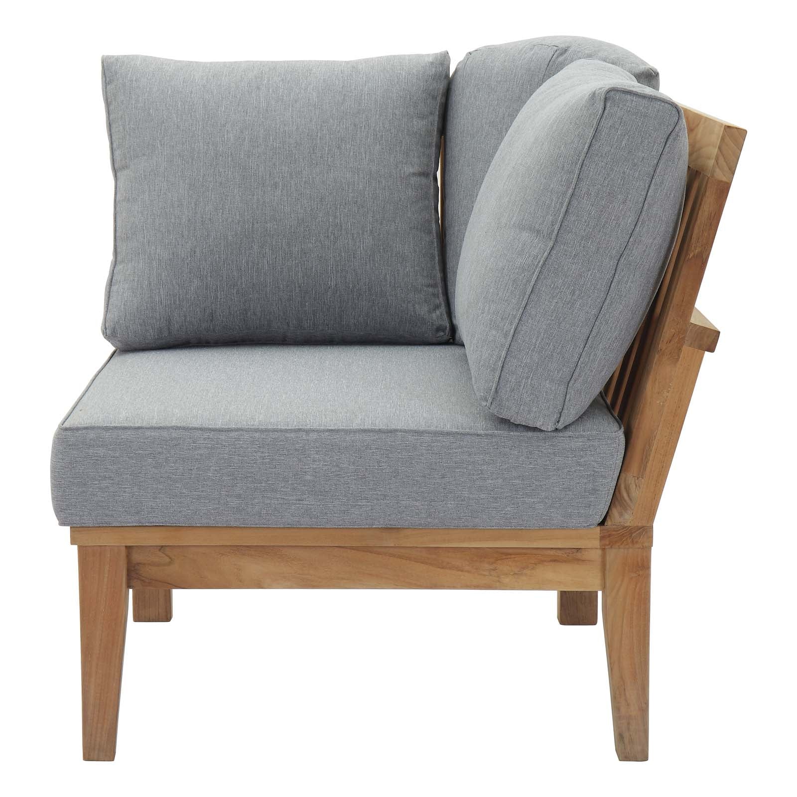 outdoor Outdoor Patio Teak Corner Sofa