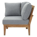 outdoor Outdoor Patio Teak Corner Sofa
