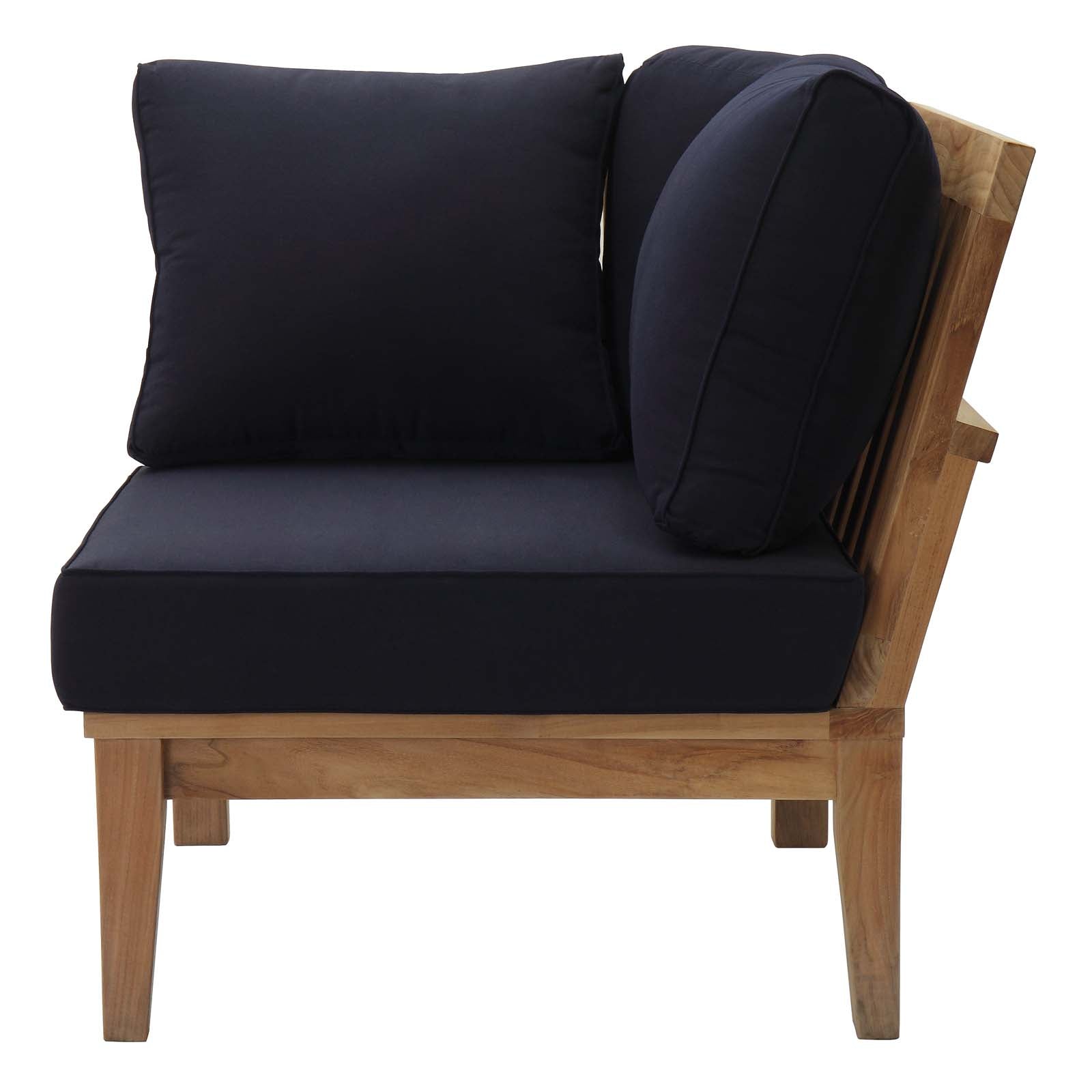 outdoor Outdoor Patio Teak Corner Sofa