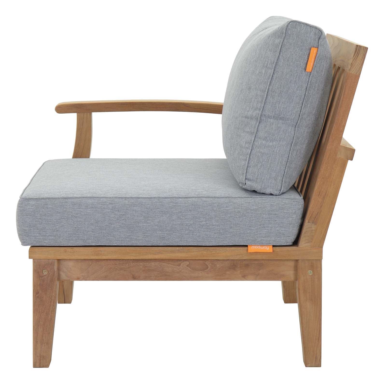 outdoor Outdoor Patio Teak Left-Facing Sofa