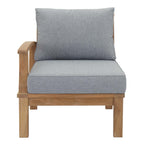 outdoor Outdoor Patio Teak Left-Facing Sofa