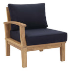 outdoor Outdoor Patio Teak Left-Facing Sofa