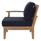 outdoor Outdoor Patio Teak Left-Facing Sofa