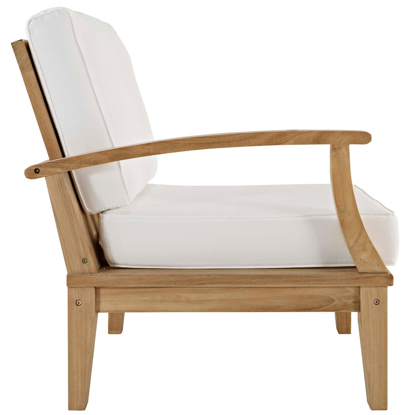 outdoor Outdoor Patio Teak Left-Facing Sofa
