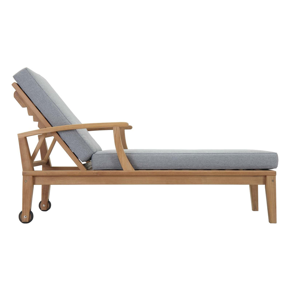 outdoor Outdoor Patio Teak Single Chaise