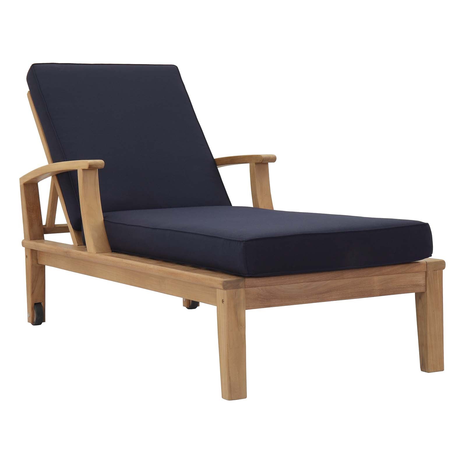 outdoor Outdoor Patio Teak Single Chaise