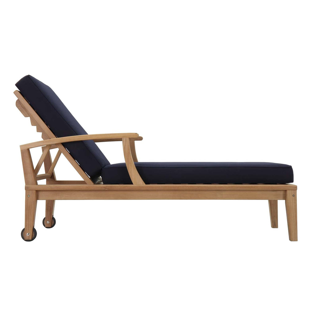 outdoor Outdoor Patio Teak Single Chaise