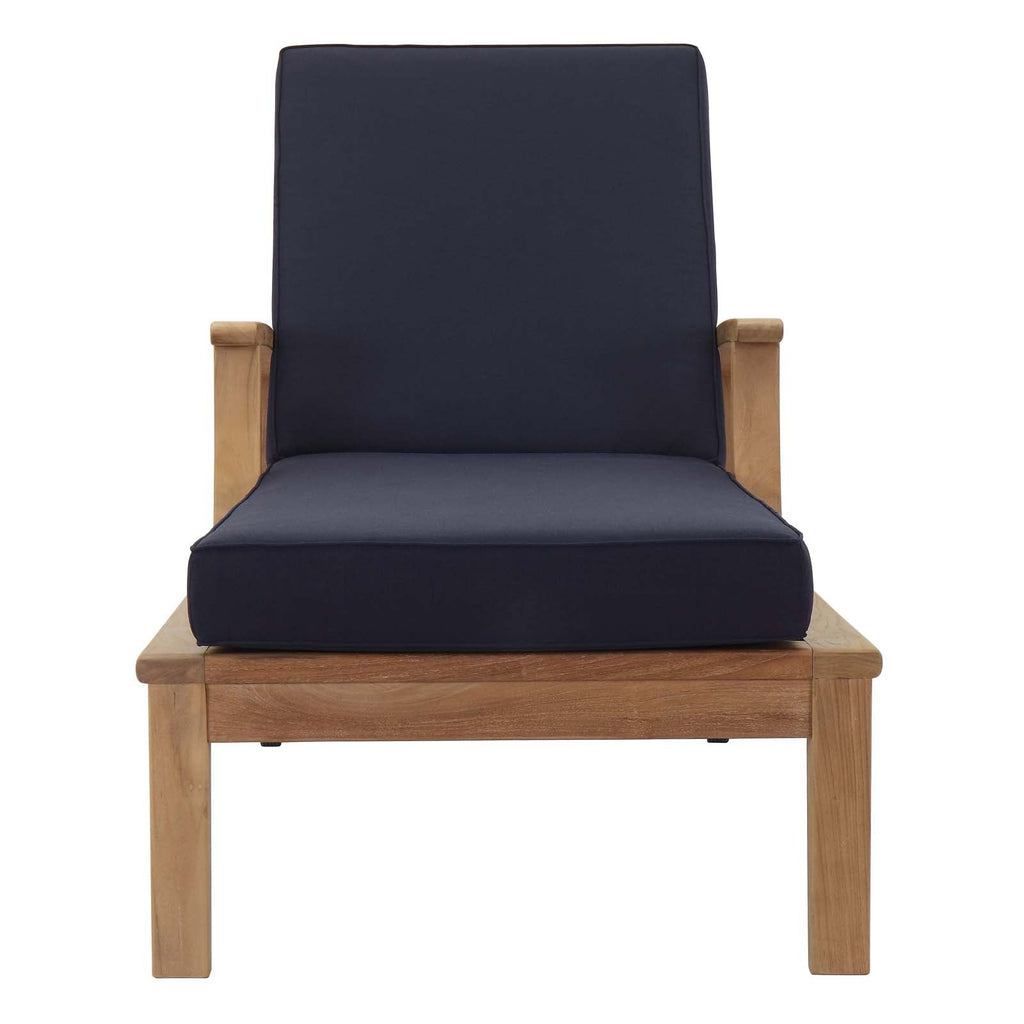outdoor Outdoor Patio Teak Single Chaise