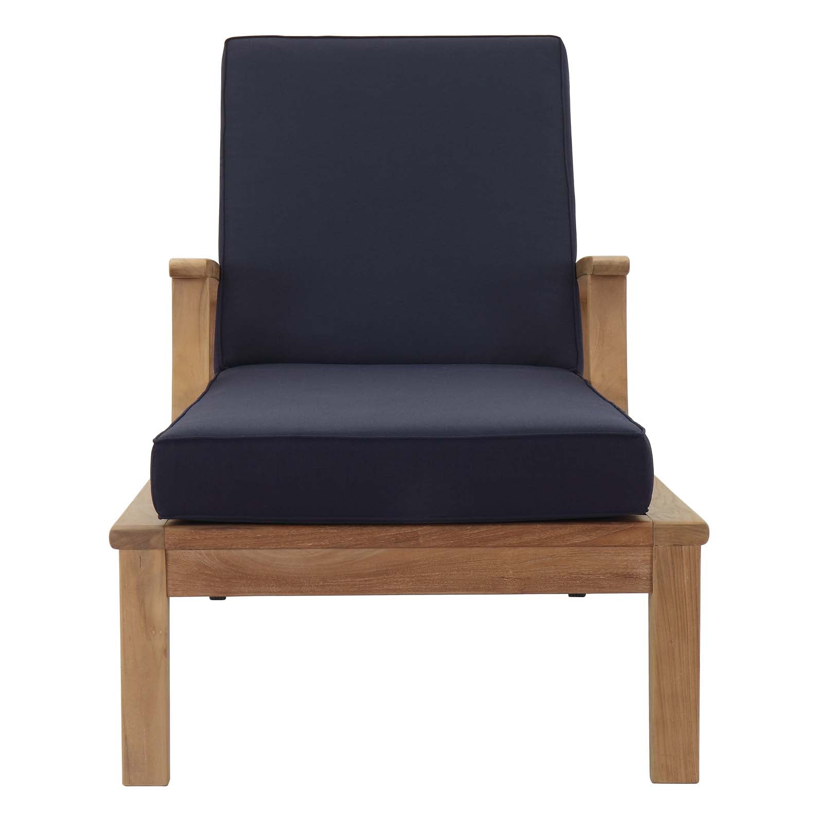 outdoor Outdoor Patio Teak Single Chaise