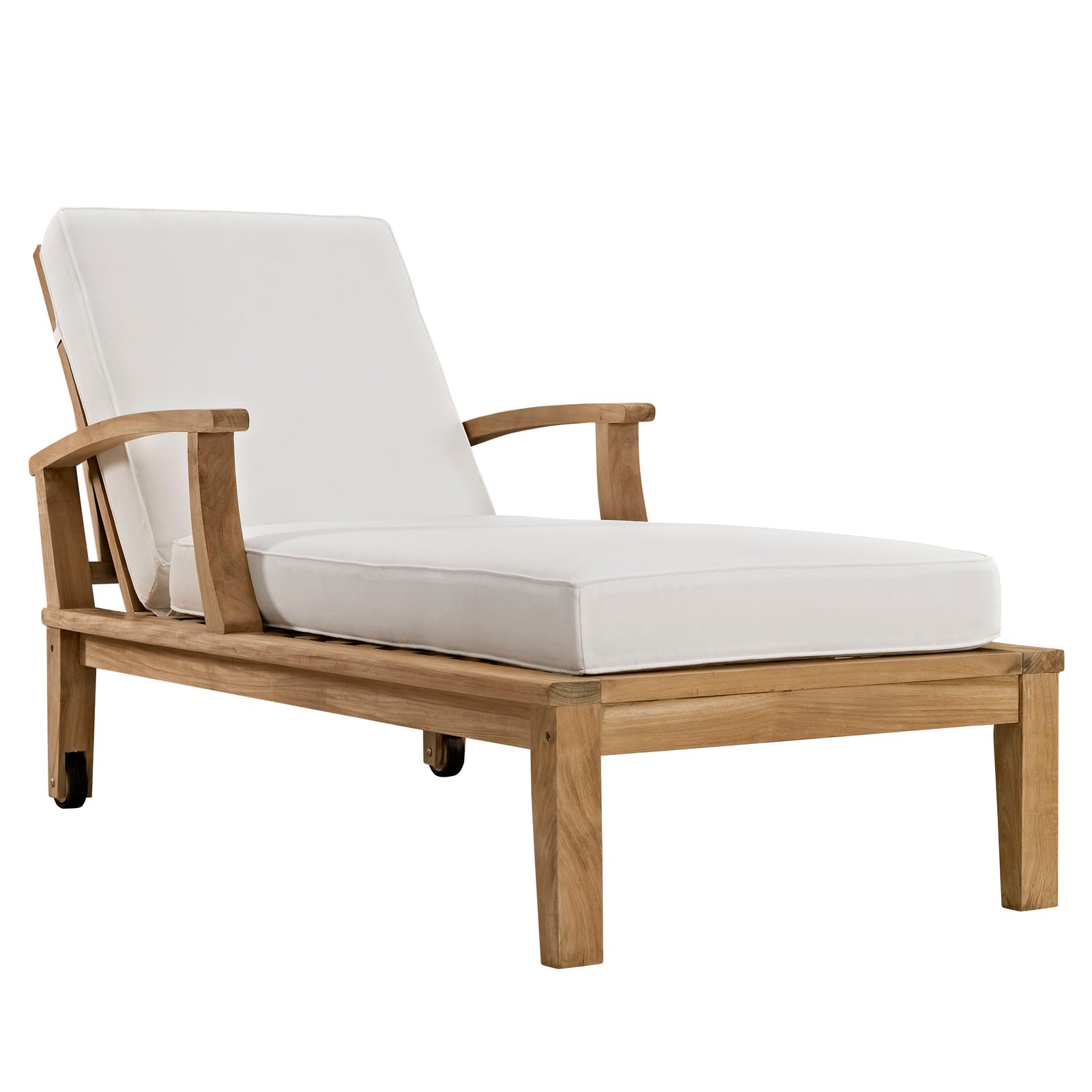 outdoor Outdoor Patio Teak Single Chaise