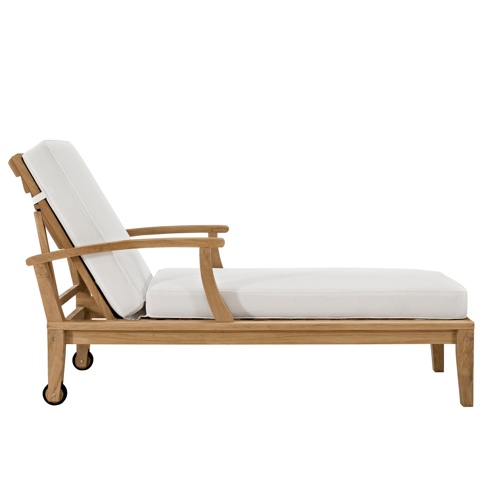 outdoor Outdoor Patio Teak Single Chaise