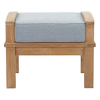 outdoor Outdoor Patio Teak Ottoman