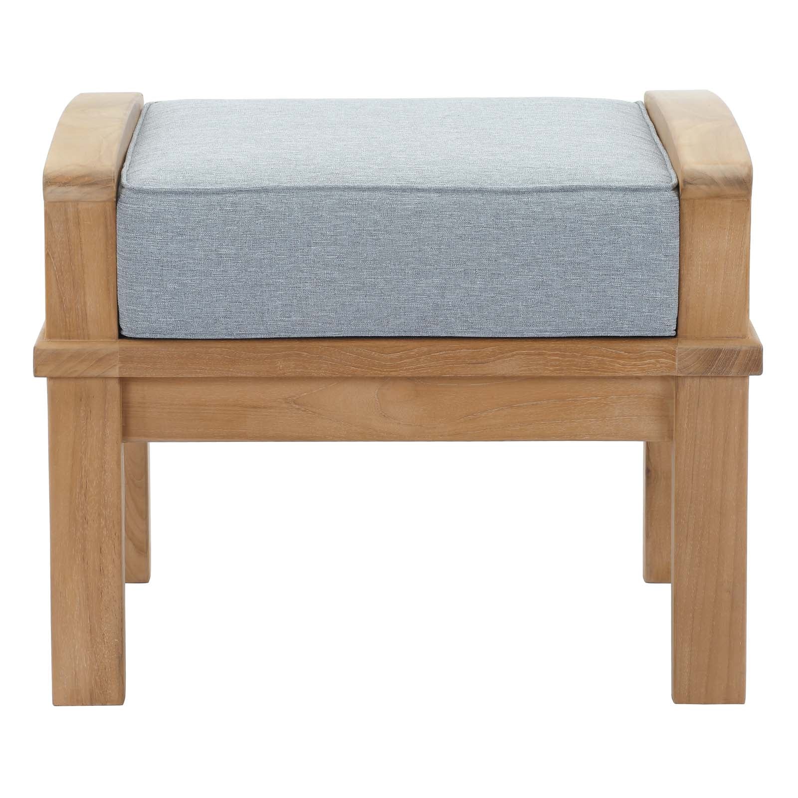 outdoor Outdoor Patio Teak Ottoman