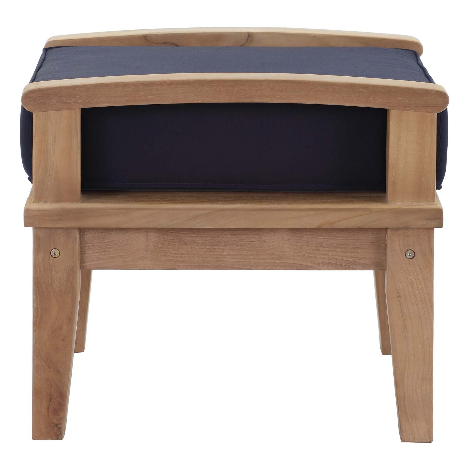 outdoor Outdoor Patio Teak Ottoman