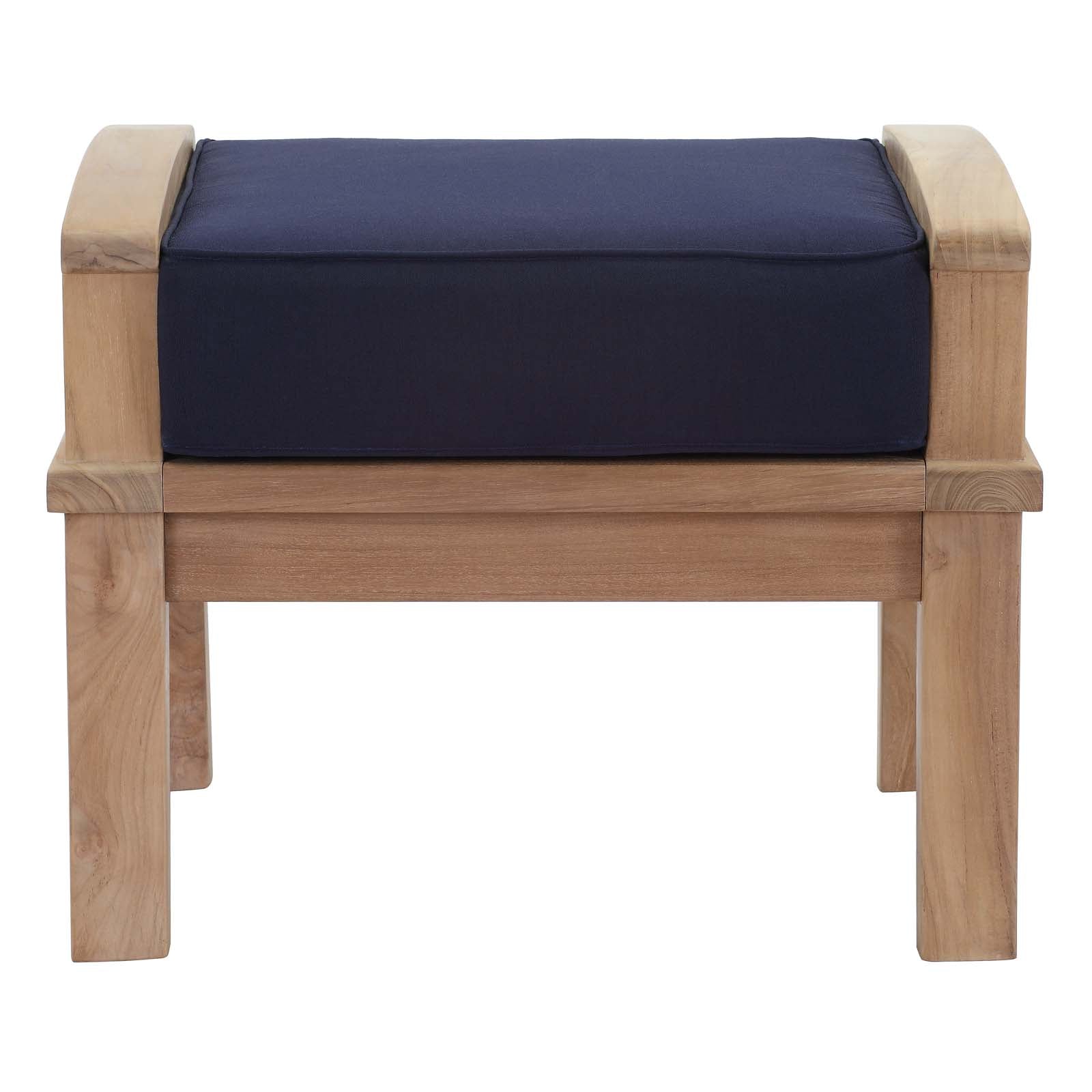 outdoor Outdoor Patio Teak Ottoman