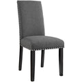 Parcel Dining Upholstered Fabric Side Chair - EEI-1384-GRY
