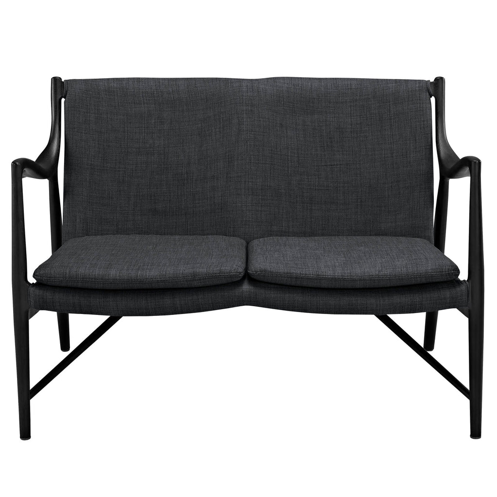 Makeshift Upholstered Fabric Loveseat