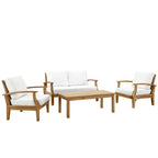 outdoor 4 Piece Outdoor Patio Teak Set