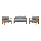 outdoor 3 Piece Outdoor Patio Teak Set