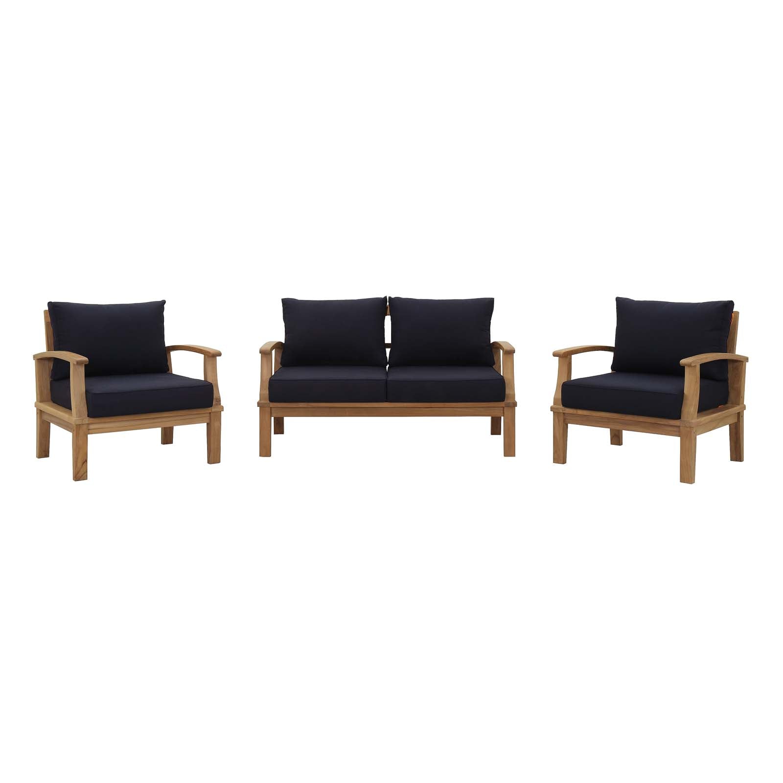 outdoor 3 Piece Outdoor Patio Teak Set