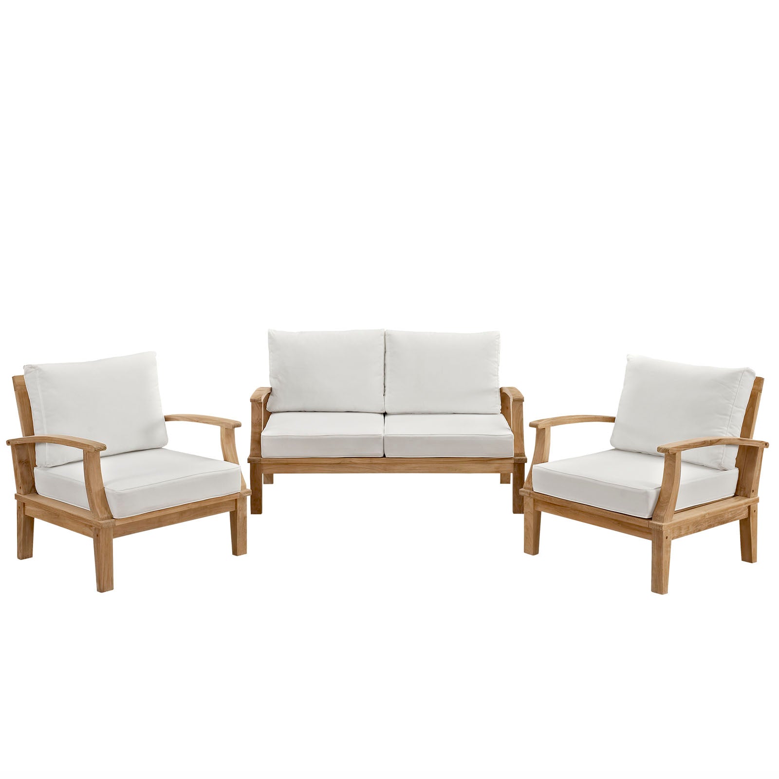 outdoor 3 Piece Outdoor Patio Teak Set