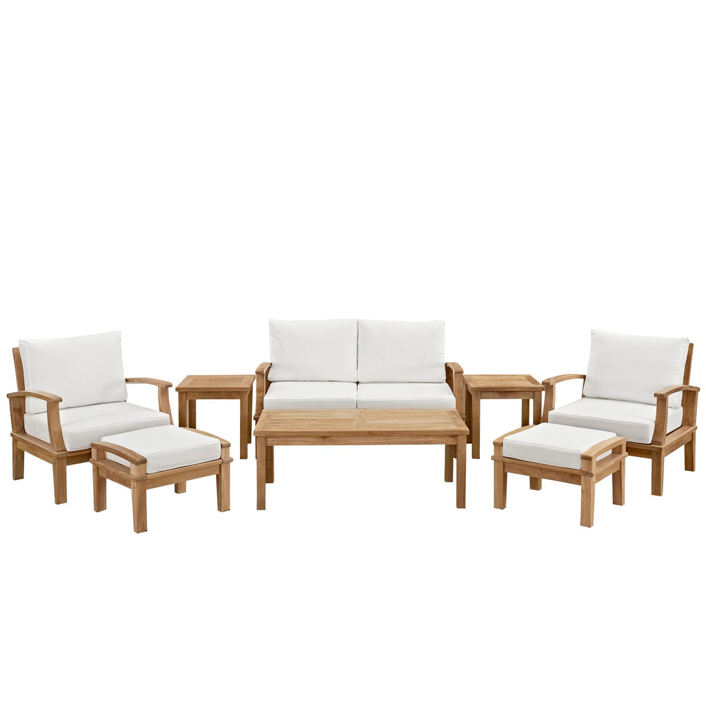outdoor 8 Piece Outdoor Patio Teak Set