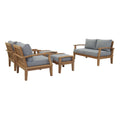 outdoor 5 Piece Outdoor Patio Teak Set