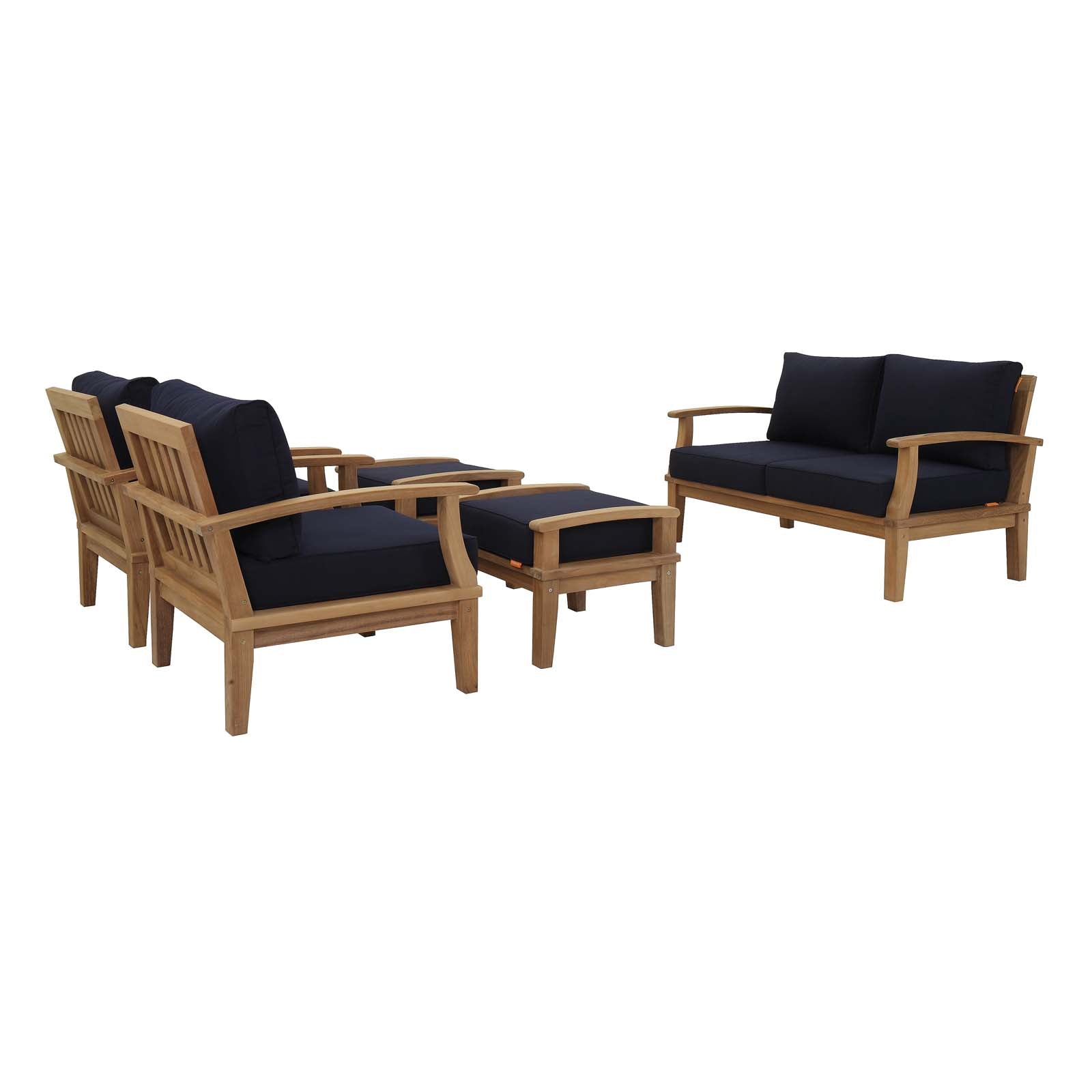 outdoor 5 Piece Outdoor Patio Teak Set