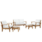 outdoor 5 Piece Outdoor Patio Teak Set