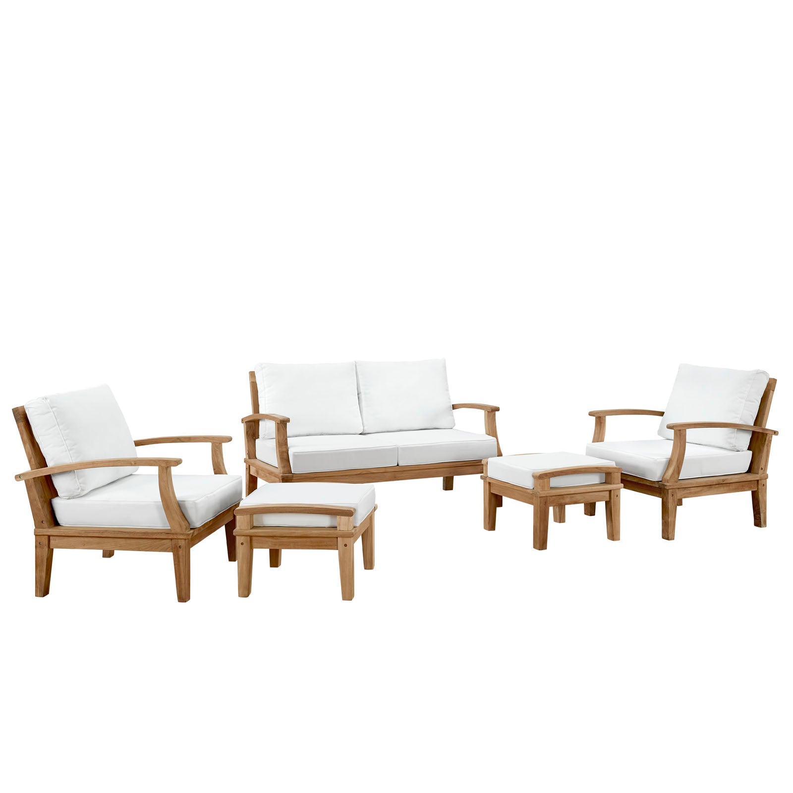 outdoor 5 Piece Outdoor Patio Teak Set