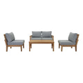 outdoor 5 Piece Outdoor Patio Teak Set