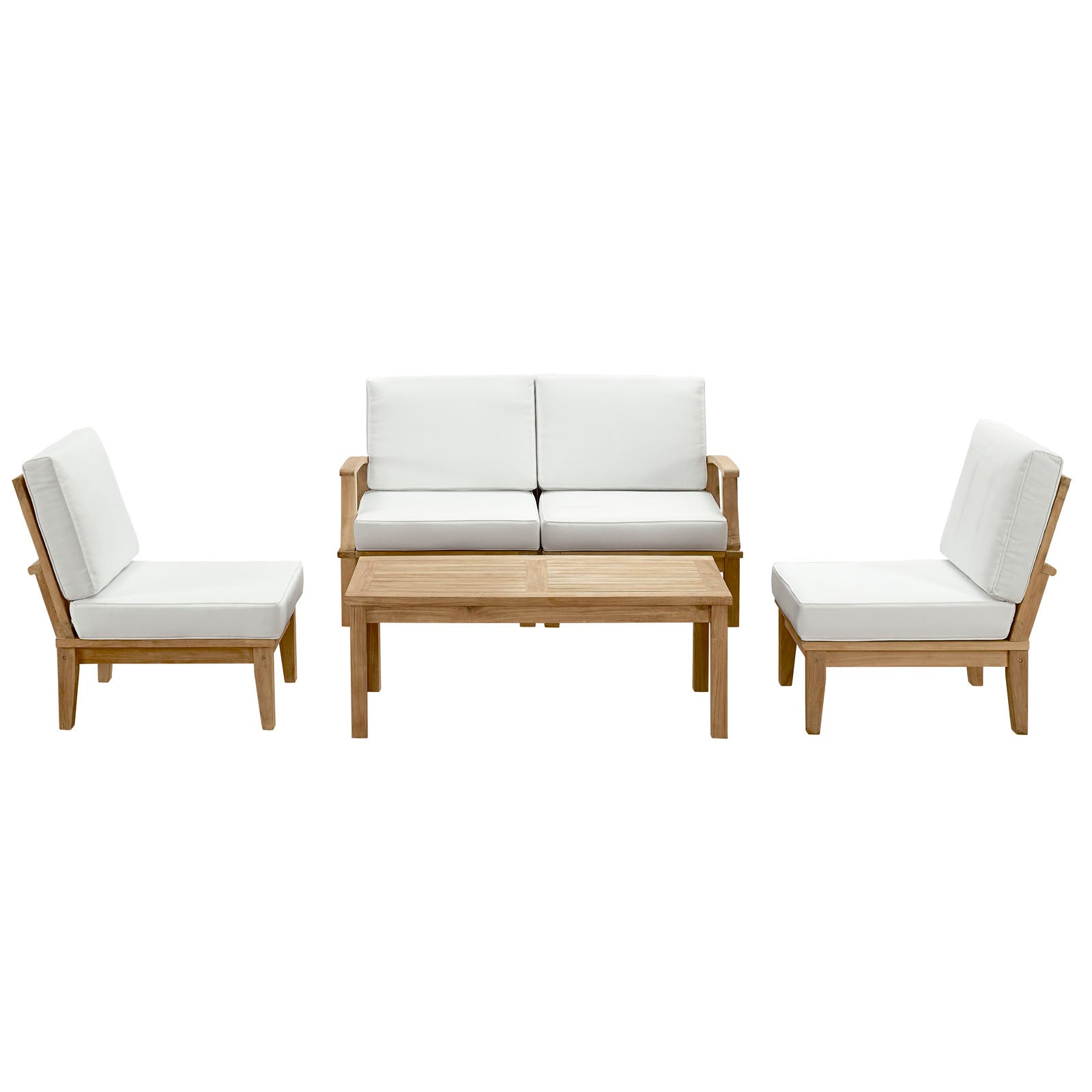 outdoor 5 Piece Outdoor Patio Teak Set