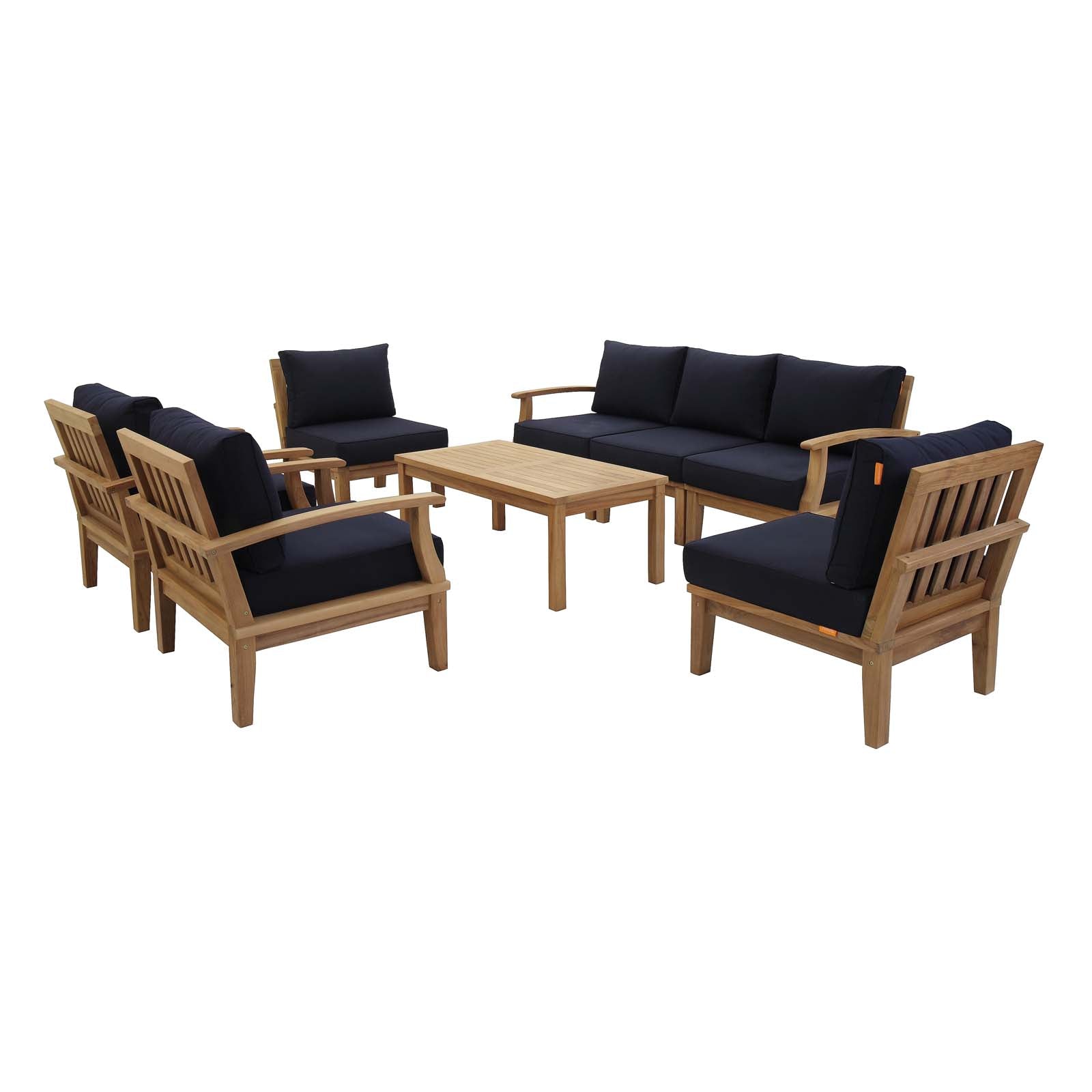 outdoor 8 Piece Outdoor Patio Teak Set