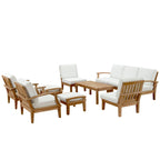outdoor 10 Piece Outdoor Patio Teak Set
