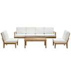 outdoor 7 Piece Outdoor Patio Teak Set