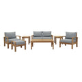 outdoor 7 Piece Outdoor Patio Teak Set